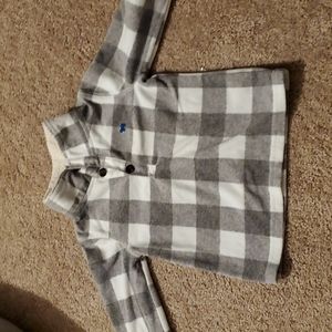 $3/15 grey Buffalo plaid 2T fleece